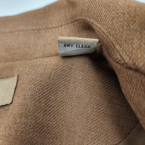 i.e. Brown Blazer Single Breasted One Button Lined Jacket Size 10 - Picture 11 of 13